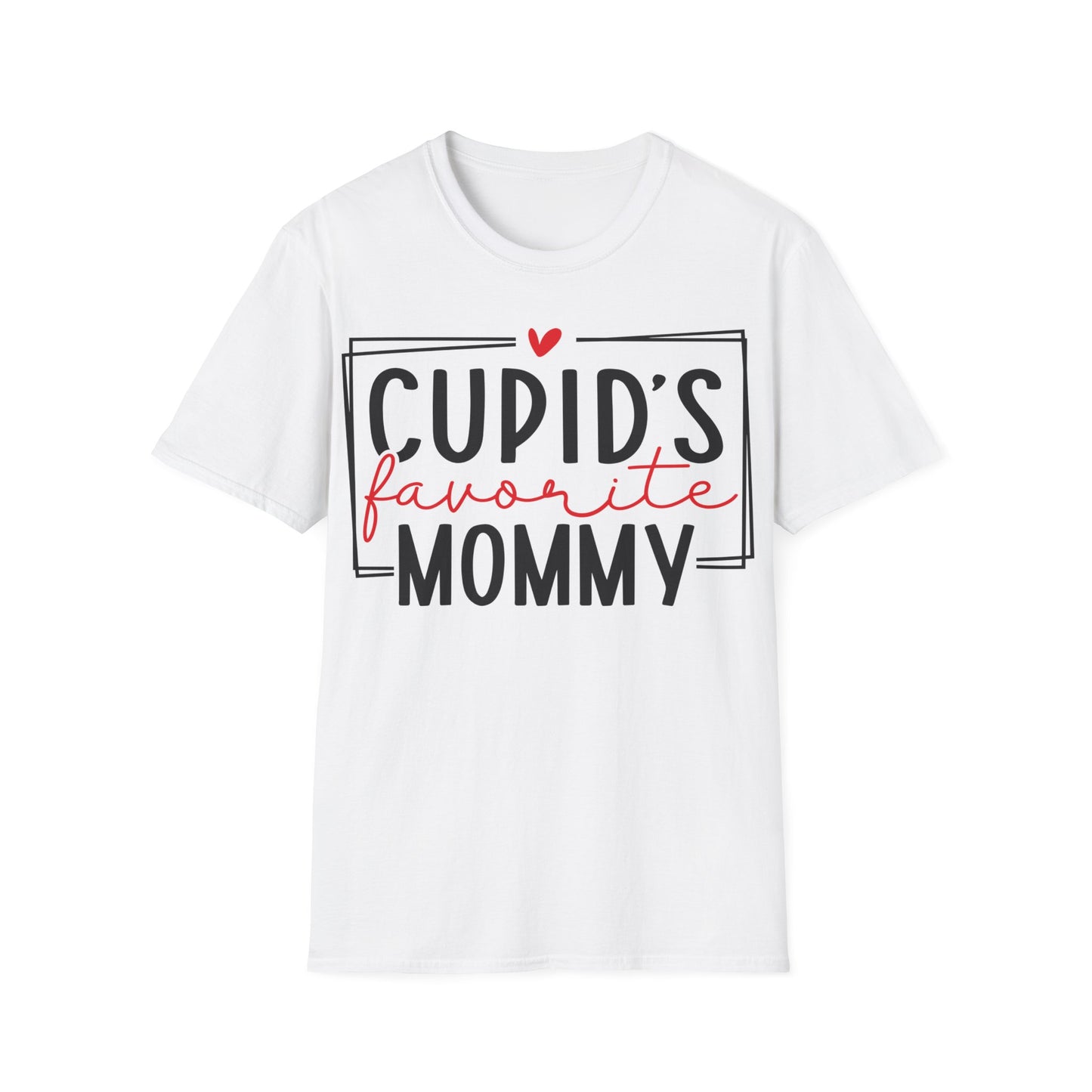 Cupid's Favorite Mommy - Unisex Softstyle T-Shirt - Multiple Color Choices - FREE SHIPPING