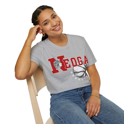 Neoga Indians Basketball Tee (front design only) (free shipping)