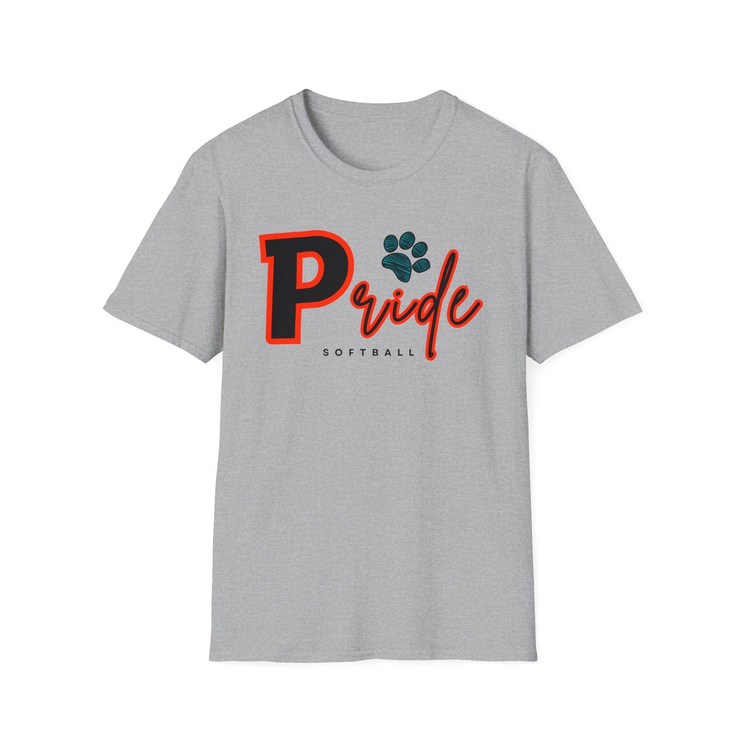 ADULT Pride Softball Softstyle Tee (multi color options)