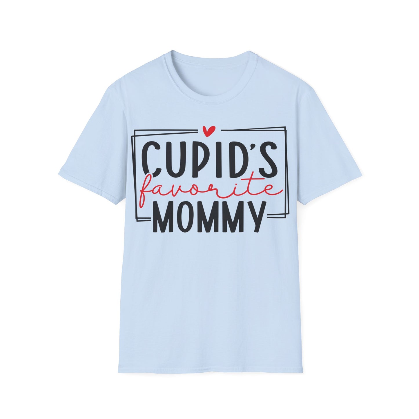 Cupid's Favorite Mommy - Unisex Softstyle T-Shirt - Multiple Color Choices - FREE SHIPPING