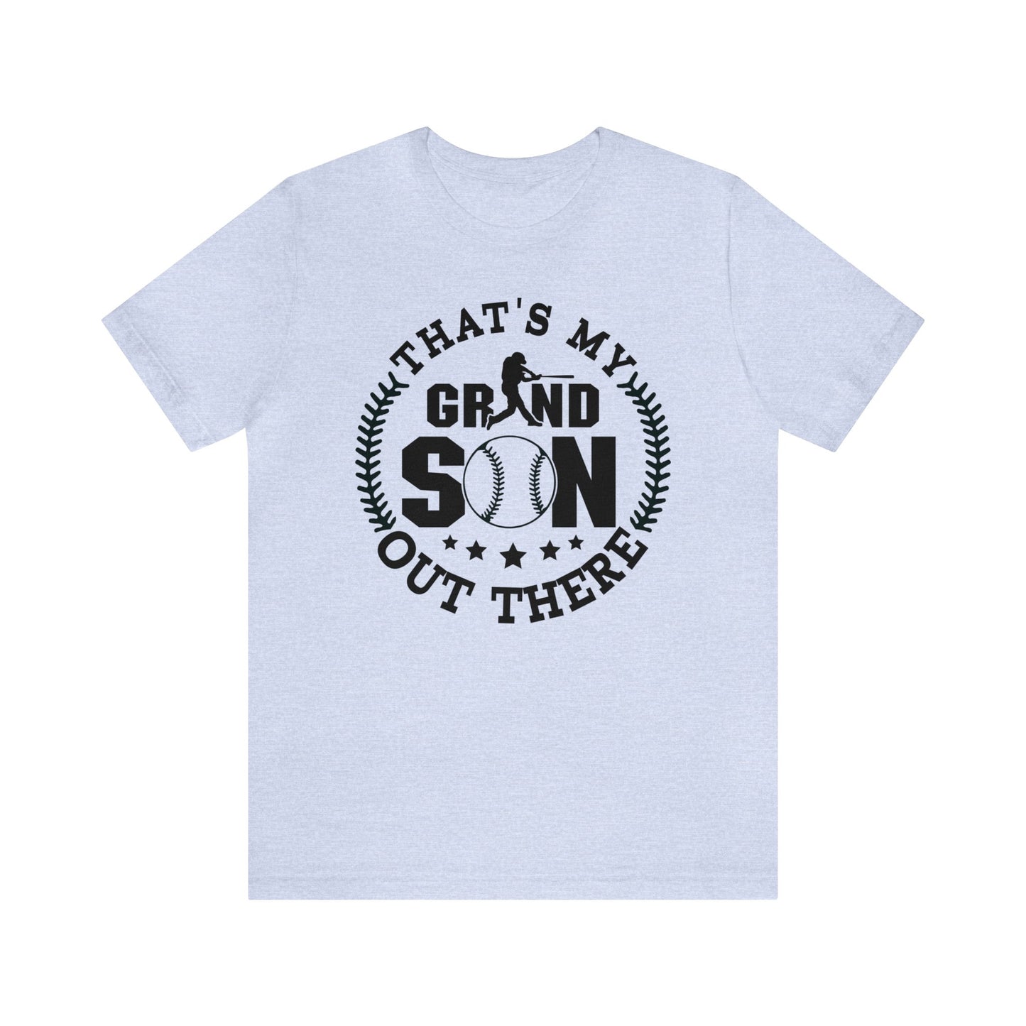 (ADULT) "That's My Grandson Out There" Unisex BELLA CANVAS Short Sleeve Tee (Multiple Color Choices)