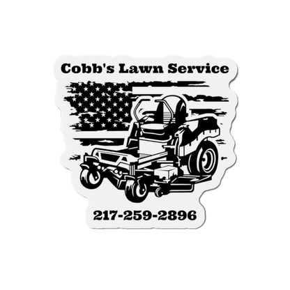 Cobbs Mowing Service Die-Cut Magnets