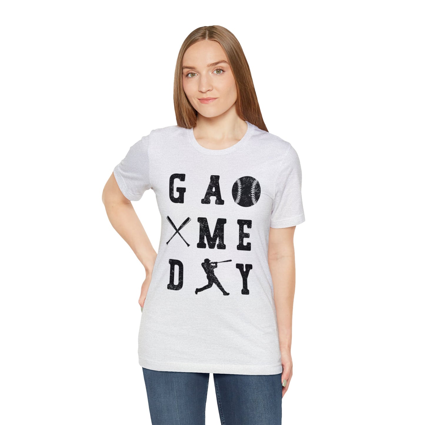 (ADULT) "Game Day Baseball"  Bella Canvas Unisex Jersey Short Sleeve Tee