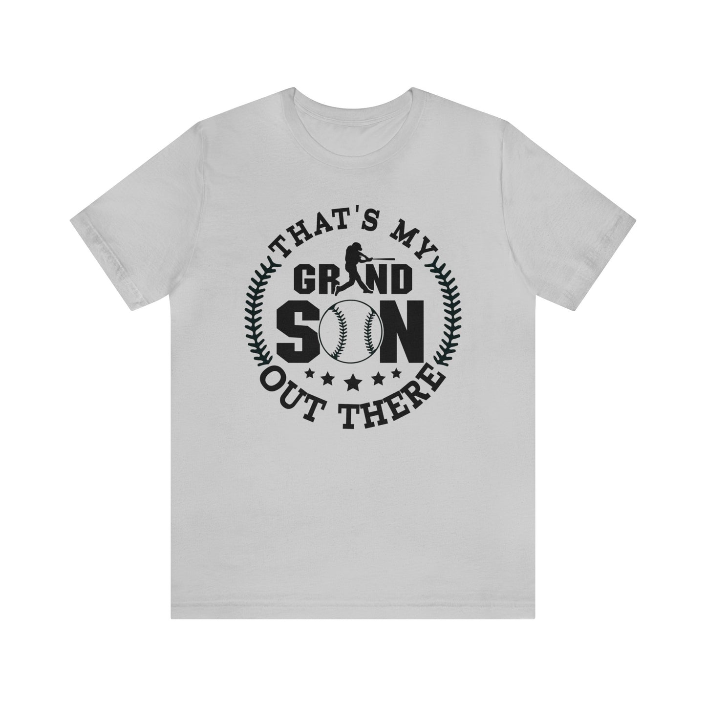 (ADULT) "That's My Grandson Out There" Unisex BELLA CANVAS Short Sleeve Tee (Multiple Color Choices)