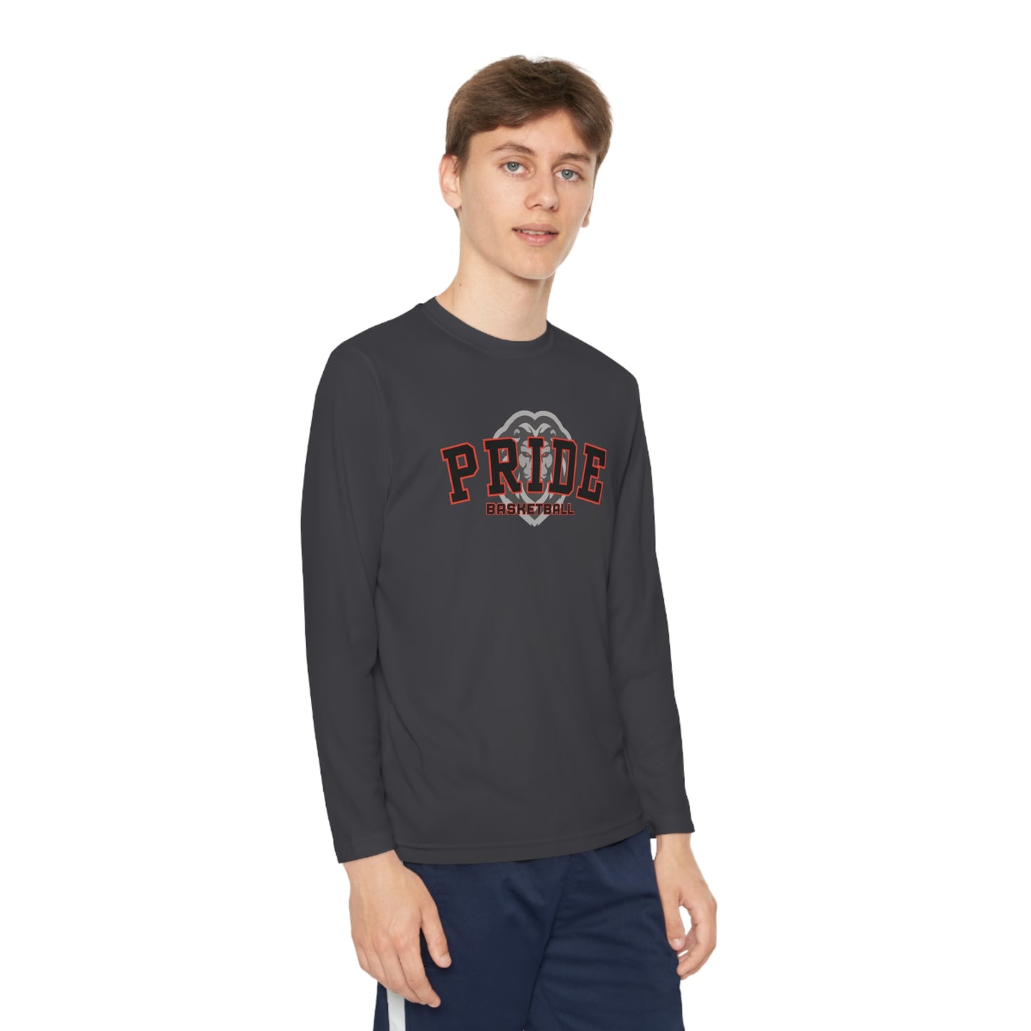 Pride Boys Basketball (Youth) Long Sleeve Athletic Style Warmup Tee *FREE SHIPPING*