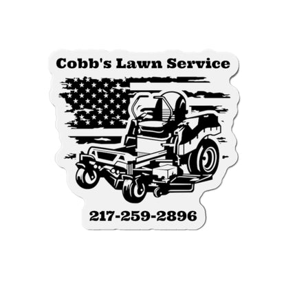 Cobbs Mowing Service Die-Cut Magnets