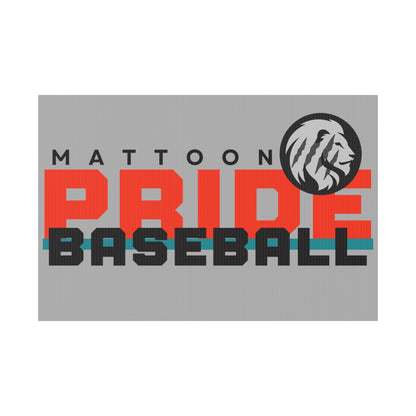 Pride Baseball Plastic Yard Sign