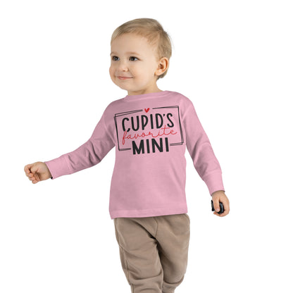 Cupid's Favorite Mini - Toddler Long Sleeve Tee - Multiple Sizes & Colors - FREE SHIPPING