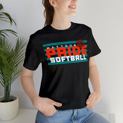 Pride Softball (ADULT) Bella Canva Unisex Jersey Short Sleeve Tee