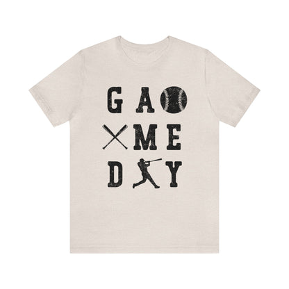 (ADULT) "Game Day Baseball"  Bella Canvas Unisex Jersey Short Sleeve Tee