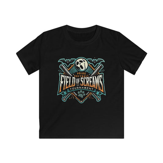 Youth "FIeld of Screams Softball Tournament" Softstyle Tee