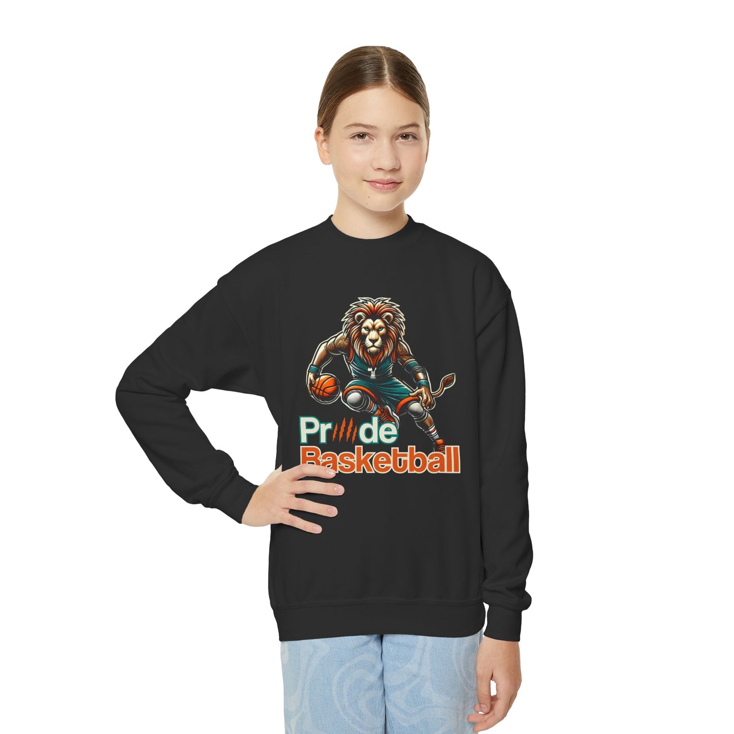 Black Friday Special - Youth Crewneck Sweatshirt - Pride Basketball