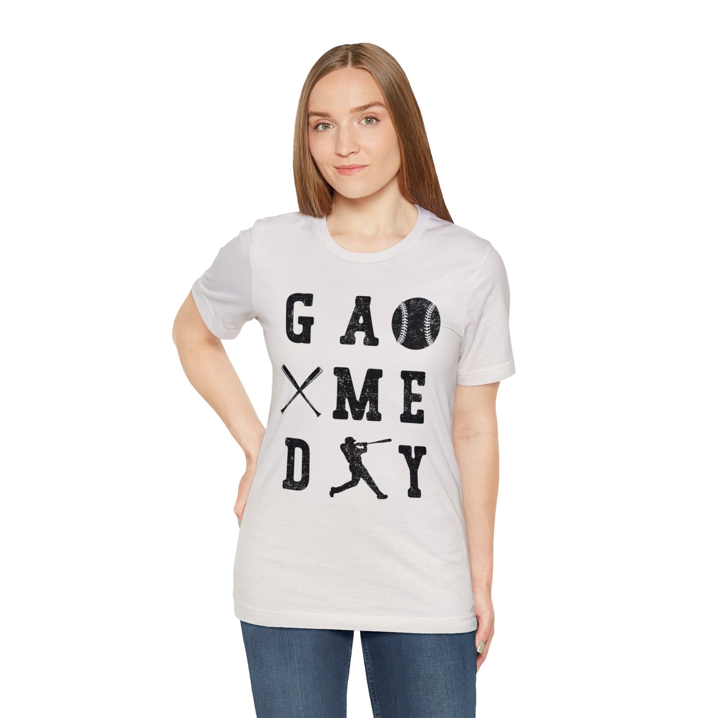 (ADULT) "Game Day Baseball"  Bella Canvas Unisex Jersey Short Sleeve Tee