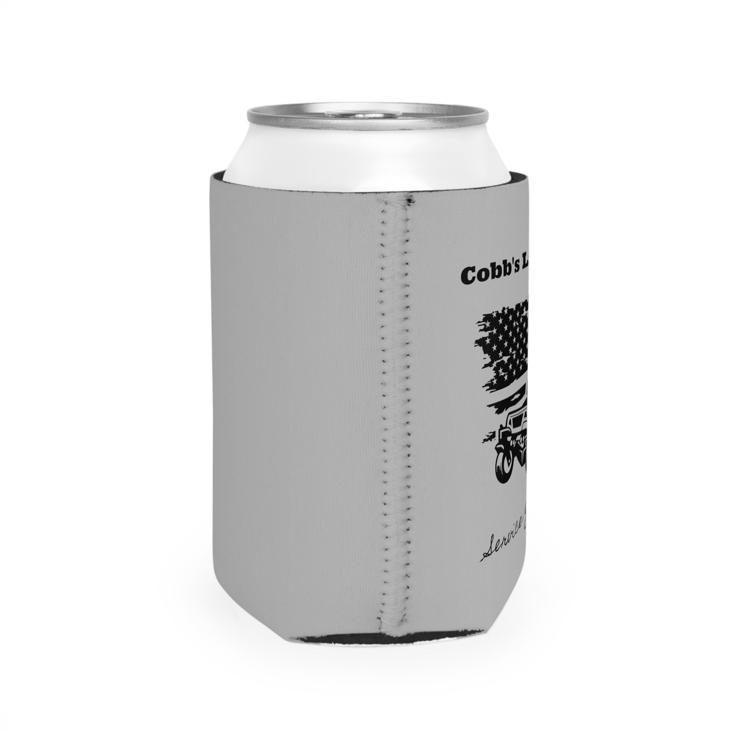 Cobbs Mowing Service Can Cooler Sleeve